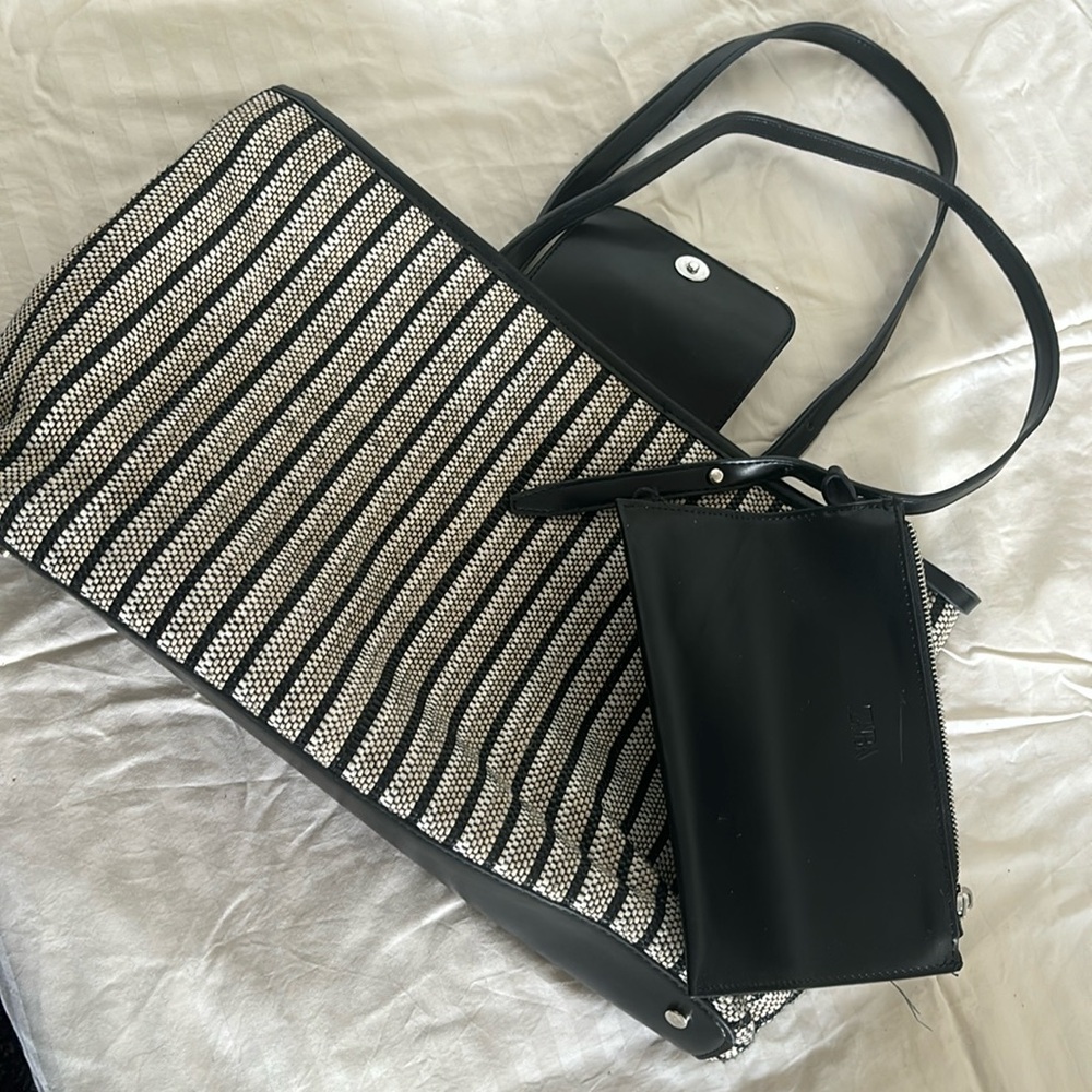 Zara tote bag with wallet